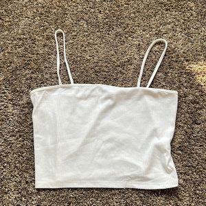 ribbed white pacsun crop top